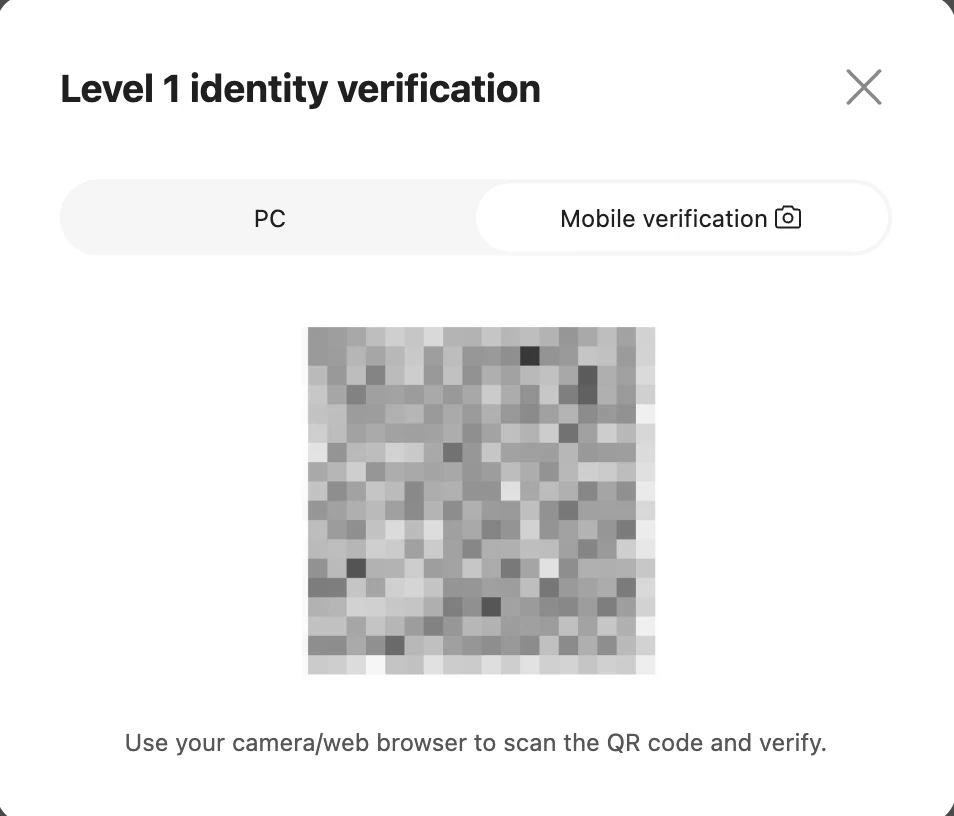 Bitget · Continue verification on a phone